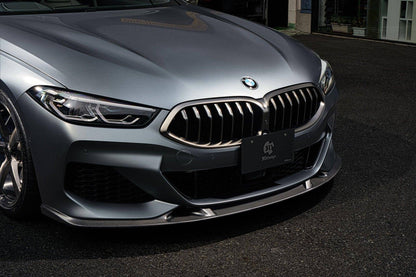 3D Design Carbon Fibre Front Lip Splitter Spoiler for BMW 8 Series G14 G15 G16 (2019+, Coupe, Convertible, Gran Coupe) | Front Bumper Lip / Aero Valance | Genuine Carbon Fiber