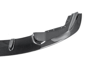 3D Design BMW M2 F87 2015-2018 Carbon Fibre Front Splitter / Front Lip Spoiler – Carbon Fiber Chin Spoiler, Front Bumper Lip & Valance, Bumper Extension – Pre-Preg 2x2 Twill Gloss, OEM+ Style, Aero Lip, Autoclaved