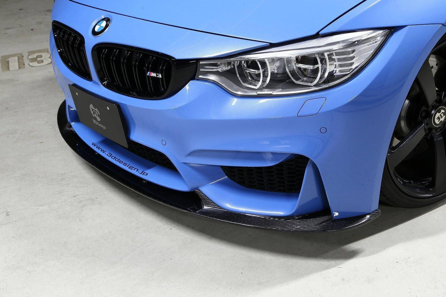 3DDesign Carbon Fibre Front Splitter for BMW M3 & M4 (2014-2020, F80 F82)