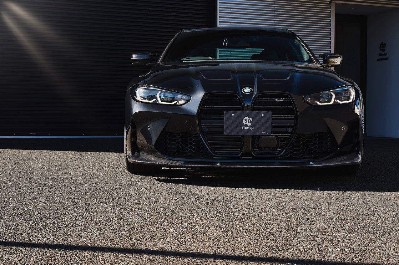 3D Design (3DDesign) Carbon Fibre/Fiber Front Splitter Lip & Chin Spoiler for BMW M3/M4 G80 G81 G82 G83 (2020+) G8X | Carbon Bumper Lip Valance | CFRP Japanese-Made OEM+ Aero