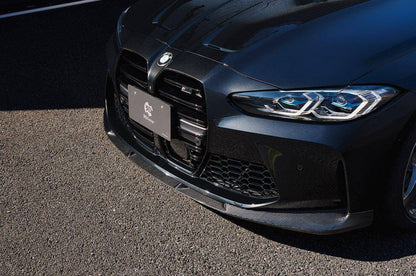 3D Design (3DDesign) Carbon Fibre/Fiber Front Splitter Lip & Chin Spoiler for BMW M3/M4 G80 G81 G82 G83 (2020+) G8X | Carbon Bumper Lip Valance | CFRP Japanese-Made OEM+ Aero
