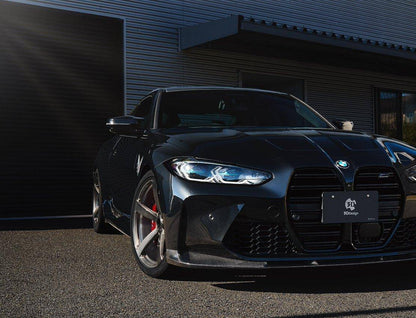 3D Design (3DDesign) Carbon Fibre/Fiber Front Splitter Lip & Chin Spoiler for BMW M3/M4 G80 G81 G82 G83 (2020+) G8X | Carbon Bumper Lip Valance | CFRP Japanese-Made OEM+ Aero