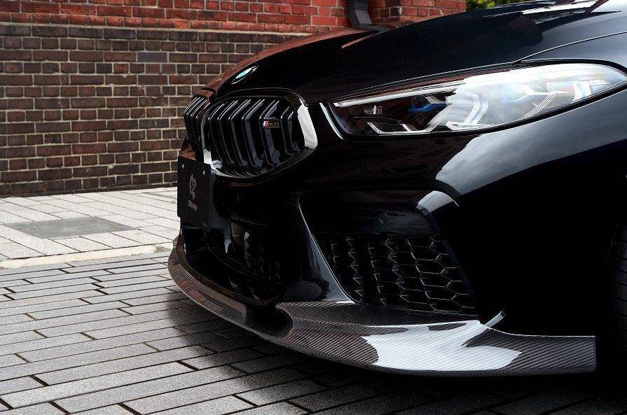 3DDesign Carbon Fibre Front Splitter for BMW M8 2019+ (F91 F92 F93) | Front Lip Spoiler, Chin Spoiler, Front Bumper Lip, Front Valance, Aero Lip – Pre-Preg 2x2 Twill CFRP – Fits M8 & M8 Competition Coupe, Convertible, Gran Coupe – Carbon Fiber