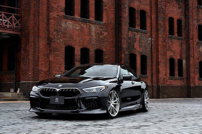 3DDesign Carbon Fibre Front Splitter for BMW M8 2019+ (F91 F92 F93) | Front Lip Spoiler, Chin Spoiler, Front Bumper Lip, Front Valance, Aero Lip – Pre-Preg 2x2 Twill CFRP – Fits M8 & M8 Competition Coupe, Convertible, Gran Coupe – Carbon Fiber