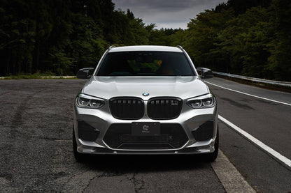 3DDesign Carbon Fibre/Carbon Fiber Front Splitter Lip Spoiler for BMW X3M & X4M Pre-LCI/Pre-Facelift 2019-2022 (F97 F98) | Front Bumper Lip Valance Aero Upgrade OEM Style
