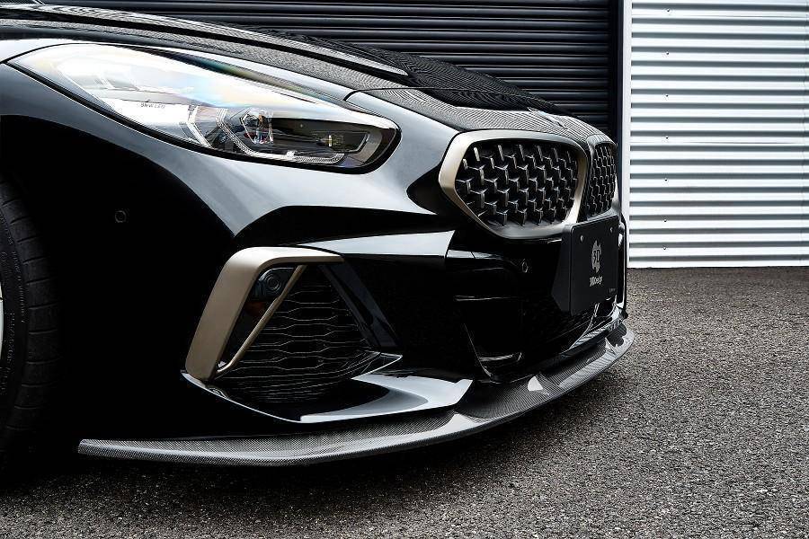 3DDesign Carbon Fibre/Carbon Fiber Front Lip Splitter for BMW Z4 G29 (2019+) – CFRP Front Bumper Chin Spoiler, M Sport & M40i OEM Fitment