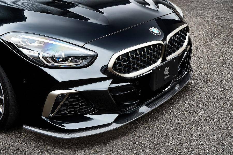 3DDesign Carbon Fibre/Carbon Fiber Front Lip Splitter for BMW Z4 G29 (2019+) – CFRP Front Bumper Chin Spoiler, M Sport & M40i OEM Fitment