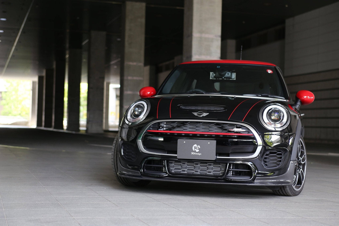 3DDesign Carbon Fibre/Carbon Fiber Front Splitter Lip for MINI Cooper JCW F56 (2015+) | MINI John Cooper Works Front Lip Spoiler, Chin Spoiler, Bumper Lip, Aero Splitter, Front Valance