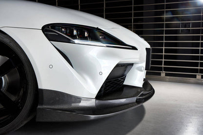 3DDesign Carbon Fibre Front Splitter / Front Bumper Lip / Front Spoiler for Toyota GR Supra A90 MK5 J29 (2019+) – Carbon Chin Spoiler Valance Upgrade