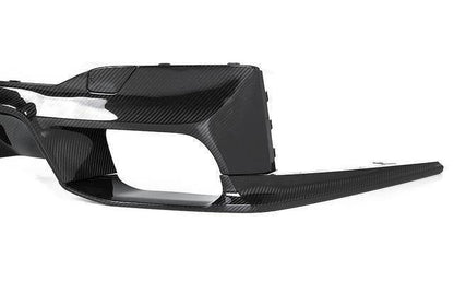 3DDesign Carbon Fibre Rear Diffuser / Valance for BMW M5 F90 (2017-2023) – Rear Bumper Splitter & Lower Bumper Insert – Fits M5 & M5 Competition Saloon/Sedan – Carbon Fiber Quad Exhaust Surround, OEM+ Rear Styling – Performance Aero Body Kit Upgrade