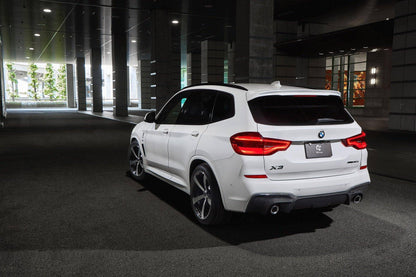 3DDesign (3D Design) Carbon Fibre (Carbon Fiber) Rear Diffuser/Valance for BMW X3 G01 M Sport 2018-2021 | Pre-LCI Pre-Facelift Rear Bumper Insert, Lower Undertray, Splitter Fins | OEM+ Performance Aero Upgrade | SUV Tuning | Body Kit