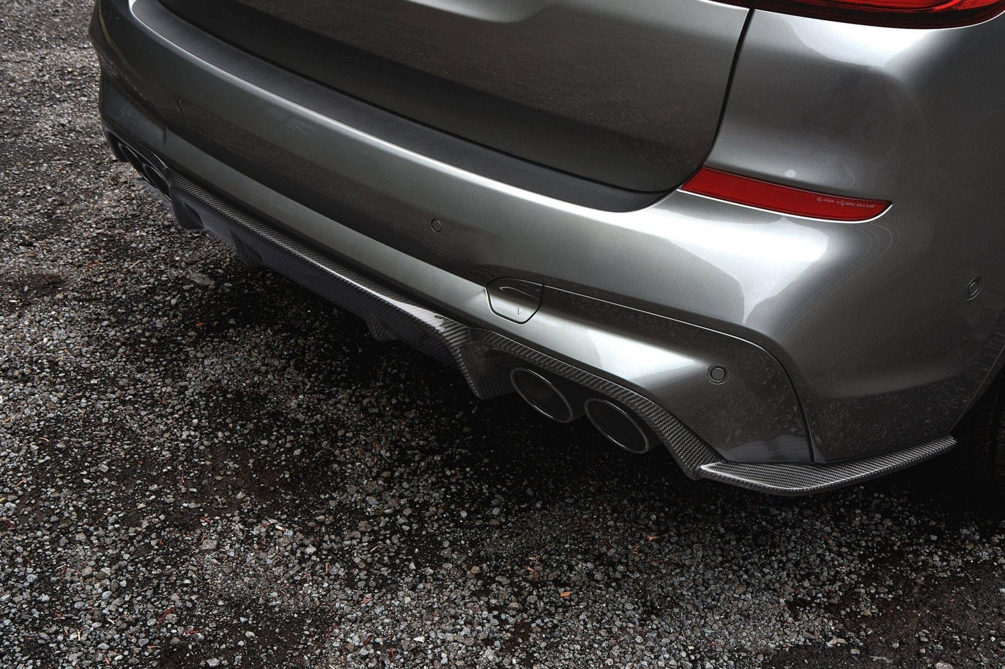 3D Design Carbon Fibre/Fiber Rear Diffuser Valance for BMW X3 M (X3M) F97 2019-on – Rear Lower Bumper Diffuser Insert, Carbon Rear Bumper Trim, OEM+ Aero Styling Upgrade