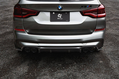 3D Design Carbon Fibre/Fiber Rear Diffuser Valance for BMW X3 M (X3M) F97 2019-on – Rear Lower Bumper Diffuser Insert, Carbon Rear Bumper Trim, OEM+ Aero Styling Upgrade