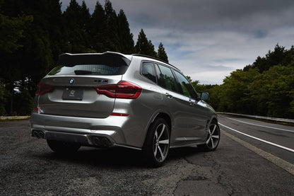 3D Design Carbon Fibre/Fiber Rear Diffuser Valance for BMW X3 M (X3M) F97 2019-on – Rear Lower Bumper Diffuser Insert, Carbon Rear Bumper Trim, OEM+ Aero Styling Upgrade