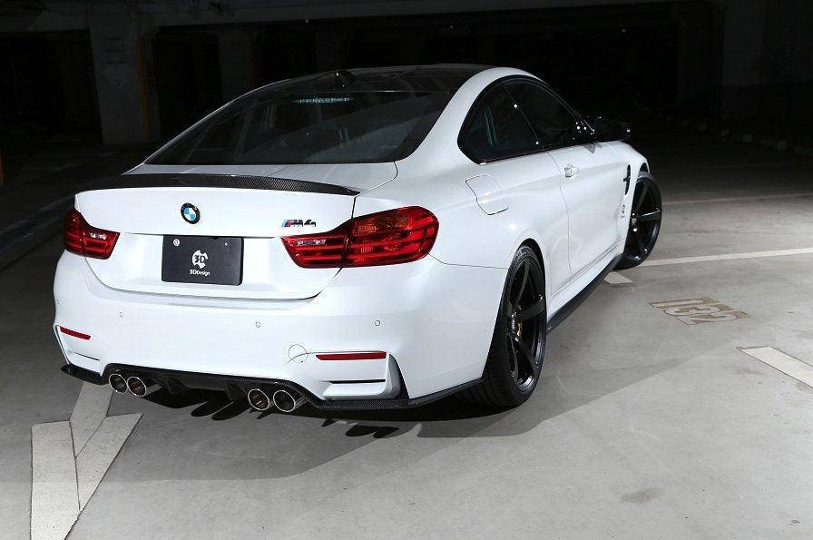 3DDesign Carbon Fibre Rear Diffuser (Type 1) for BMW M3 & M4 (2014-2020, F80 F82 F83)