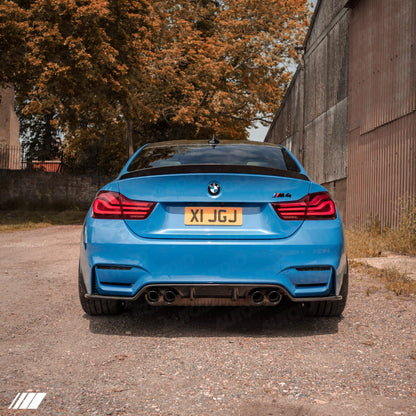 3DDesign Carbon Fibre Rear Diffuser (Type 1) for BMW M3 & M4 (2014-2020, F80 F82 F83)