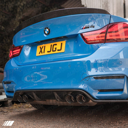 3DDesign Carbon Fibre Rear Diffuser (Type 1) for BMW M3 & M4 (2014-2020, F80 F82 F83)