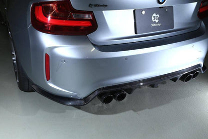 3DDesign Carbon Fibre Rear Diffuser (Type 2) for BMW M2 & M2 Competition (2015-2021, F87)