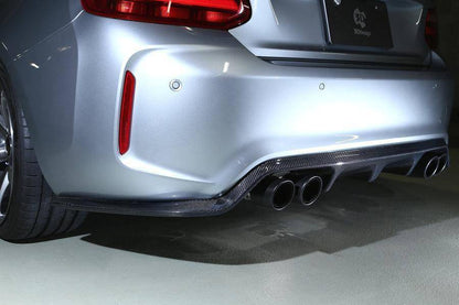 3DDesign Carbon Fibre Rear Diffuser (Type 2) for BMW M2 & M2 Competition (2015-2021, F87)