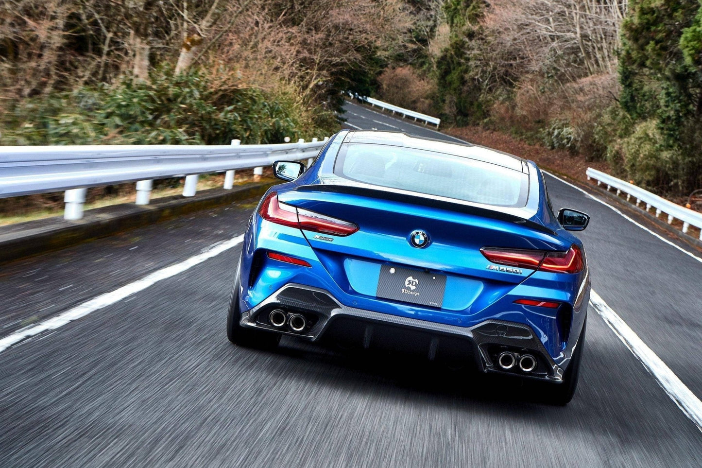 3DDesign Carbon Fibre (Carbon Fiber) Rear Boot/Trunk Lip Spoiler for BMW 8 Series G15 Coupe 2019+ – Pre-Preg 2x2 Twill Carbon Ducktail Rear Wing OEM+