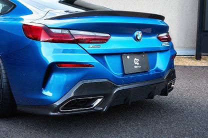 3DDesign Carbon Fibre (Carbon Fiber) Rear Boot/Trunk Lip Spoiler for BMW 8 Series G15 Coupe 2019+ – Pre-Preg 2x2 Twill Carbon Ducktail Rear Wing OEM+
