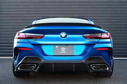 3DDesign Carbon Fibre (Carbon Fiber) Rear Boot/Trunk Lip Spoiler for BMW 8 Series G15 Coupe 2019+ – Pre-Preg 2x2 Twill Carbon Ducktail Rear Wing OEM+