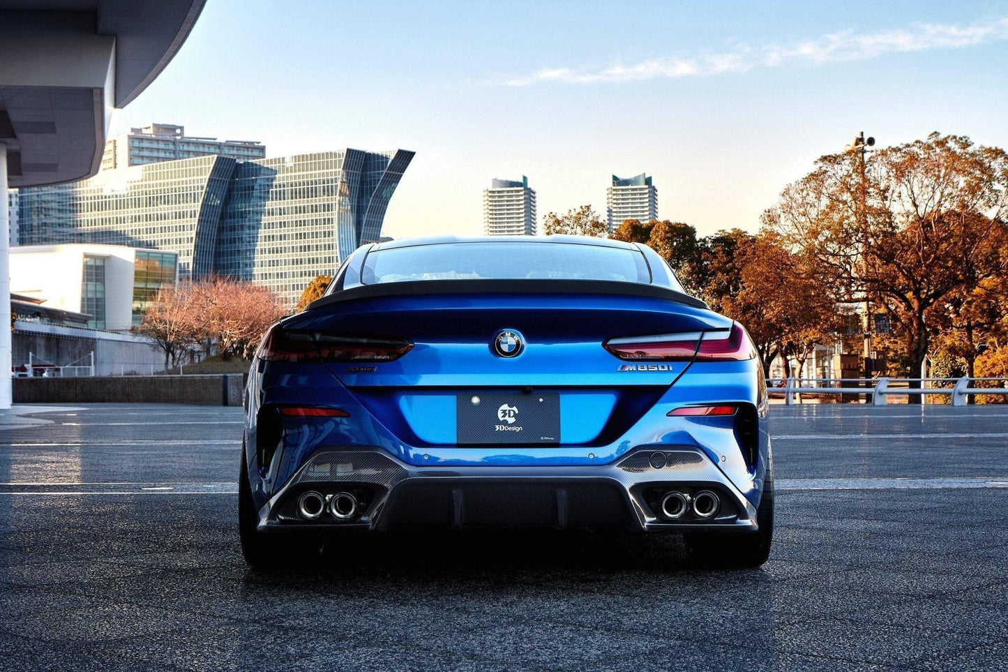 3DDesign Carbon Fibre (Carbon Fiber) Rear Boot/Trunk Lip Spoiler for BMW 8 Series G15 Coupe 2019+ – Pre-Preg 2x2 Twill Carbon Ducktail Rear Wing OEM+