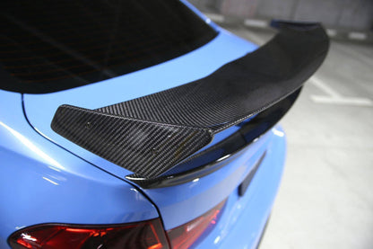 BMW M3 F80 (2015-2019) Rear Spoiler Wing – 3DDesign Pre-Preg Dry Carbon Fibre/Fiber Saloon/Sedan Boot Lid Trunk Wing Performance Aero Upgrade, Track Style, OEM+ Fitment