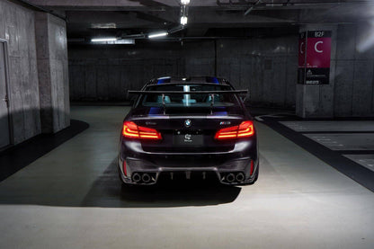 3DDesign Pre-Preg Dry Carbon Fibre Rear Wing Boot/Trunk Spoiler for BMW 5 Series G30 & M5 F90 (2017-2023) – Decklid Lip Wing, OEM+ Performance Rear Aero, Fits M5 Competition Saloon/Sedan