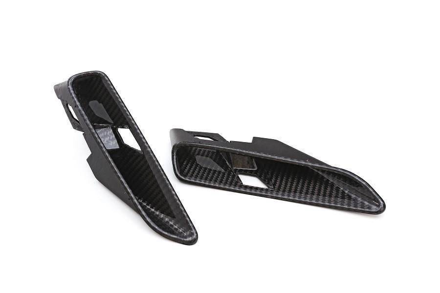 3DDesign Carbon Fibre/Fiber Side Vent Trim Wing Gill Cover for BMW M5 F90 (2017-2023) | Fender Garnish Grille Surround Overlay | Quarter Panel Side Grille Insert | Fits M5 & M5 Competition