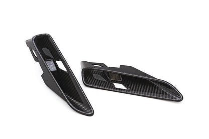 3DDesign Carbon Fibre/Fiber Side Vent Trim Wing Gill Cover for BMW M5 F90 (2017-2023) | Fender Garnish Grille Surround Overlay | Quarter Panel Side Grille Insert | Fits M5 & M5 Competition