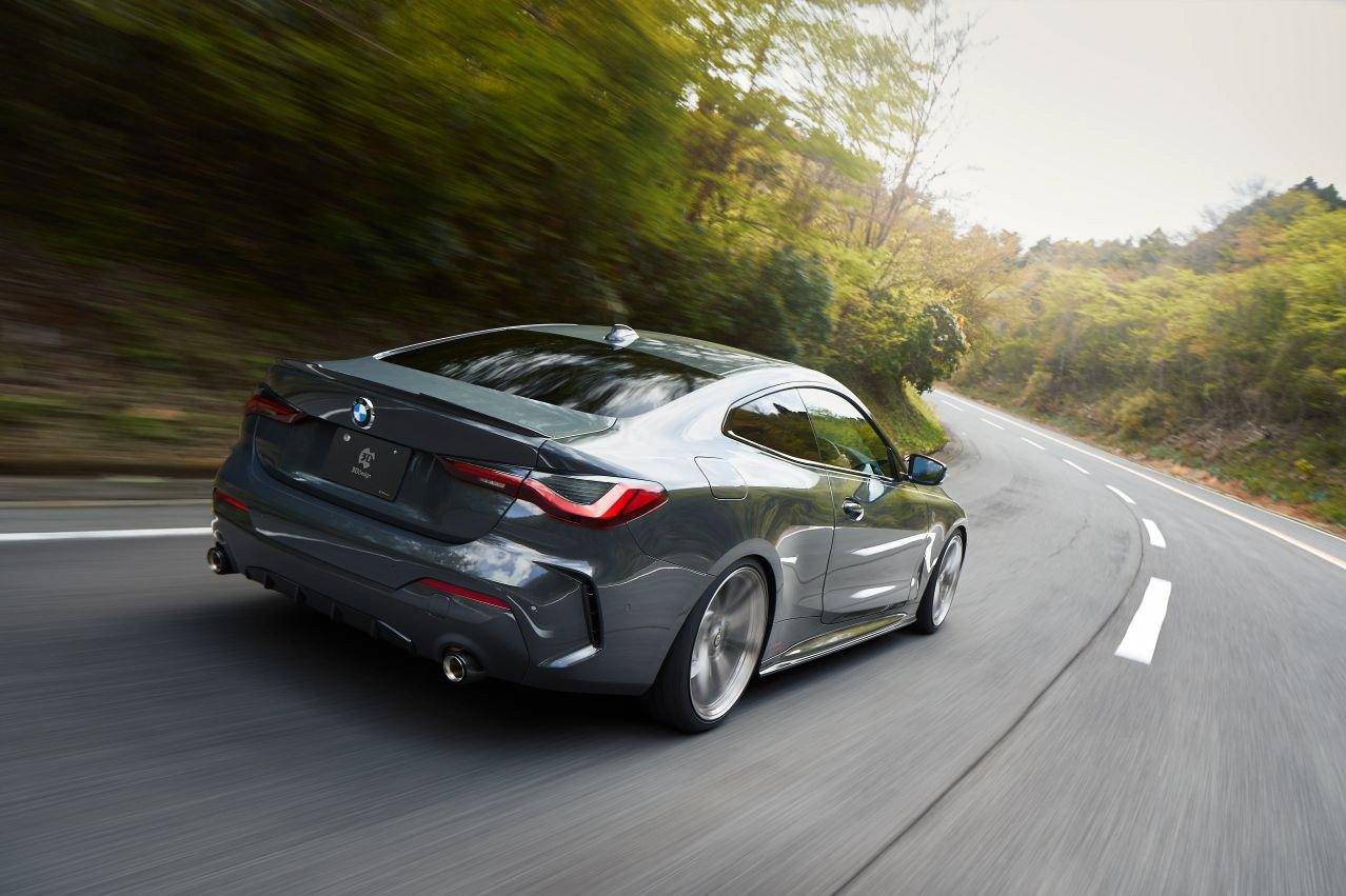 3DDesign Carbon Fibre (Carbon Fiber) Side Skirts & Extensions / Rocker Blades for BMW 4 Series G22 G23 (2020+) Coupe & Convertible M Sport M440i | CFRP 2x2 Twill Aero Sill Extensions Body Kit