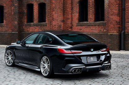 3DDesign Carbon Fibre (Fiber) Side Skirts, Side Skirt Extensions, Sill/Rocker Extensions for BMW 8 Series Gran Coupe G16 M Sport & M8 Gran Coupe F93 (2019+) – Pre-Preg 2x2 Twill Carbon Side Blades/Splitters, Aero Skirts Body Kit, OEM+ Fit