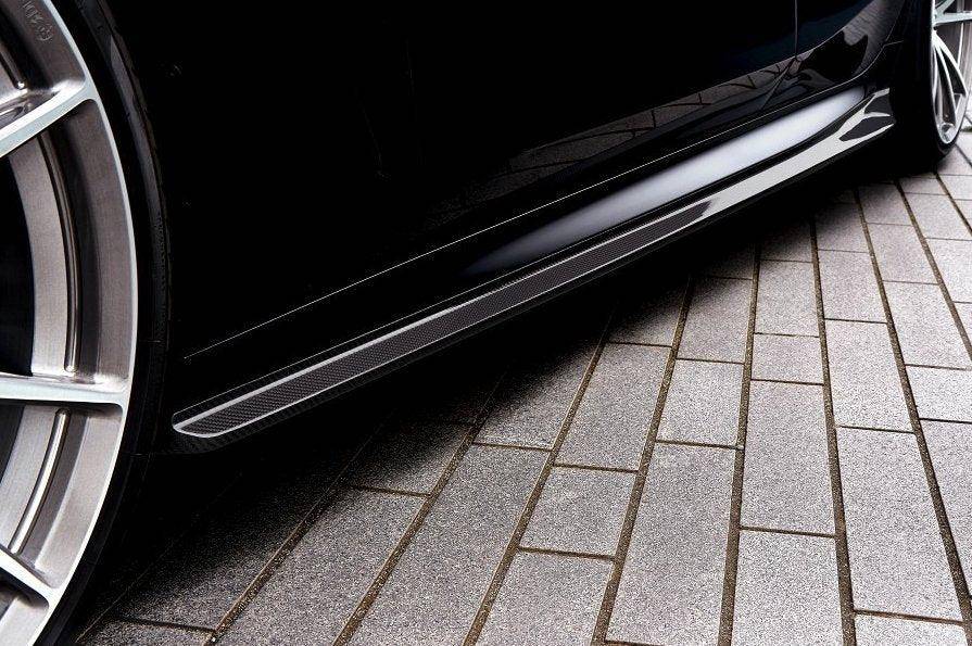 3DDesign Carbon Fibre (Fiber) Side Skirts, Side Skirt Extensions, Sill/Rocker Extensions for BMW 8 Series Gran Coupe G16 M Sport & M8 Gran Coupe F93 (2019+) – Pre-Preg 2x2 Twill Carbon Side Blades/Splitters, Aero Skirts Body Kit, OEM+ Fit