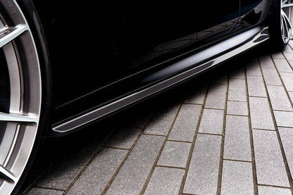 3DDesign Carbon Fibre (Fiber) Side Skirts, Side Skirt Extensions, Sill/Rocker Extensions for BMW 8 Series Gran Coupe G16 M Sport & M8 Gran Coupe F93 (2019+) – Pre-Preg 2x2 Twill Carbon Side Blades/Splitters, Aero Skirts Body Kit, OEM+ Fit