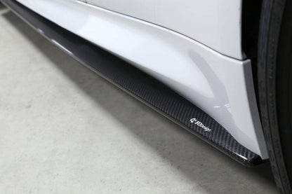 3DDesign Carbon Fibre Side Skirt Extensions for BMW M4 F82 F83 Coupe/Convertible (2015–2020) – Carbon Fiber Side Skirts/Side Blades/Rocker Panel Extensions/Side Splitters – F8X OEM+ Aero Sills