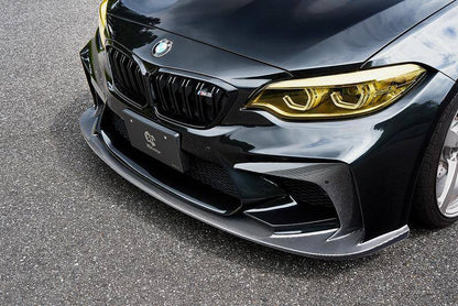 BMW M2 Competition F87 (2018-2021) Front Bumper/Fascia by 3DDesign - Carbon Fiber Aero Bumper, Replacement Bumper Cover, Front Valance, Paint-Ready, PDC Compatible | Front End Conversion & Front Spoiler