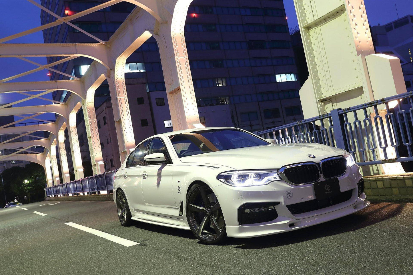 3DDesign Front Splitter Lip Spoiler for BMW 5 Series G30 G31 M Sport Bumper (2017-2023) - Front Bumper Lip, Chin Spoiler, Front Valance/Apron | Saloon/Sedan & Touring OEM+ Aero Body Kit Upgrade