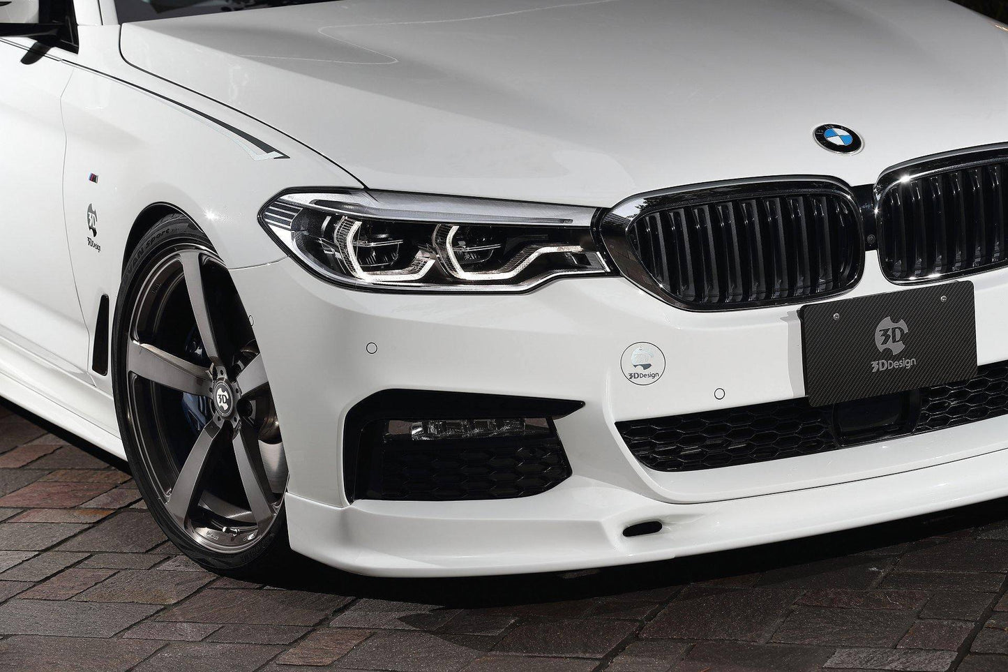 3DDesign Front Splitter Lip Spoiler for BMW 5 Series G30 G31 M Sport Bumper (2017-2023) - Front Bumper Lip, Chin Spoiler, Front Valance/Apron | Saloon/Sedan & Touring OEM+ Aero Body Kit Upgrade