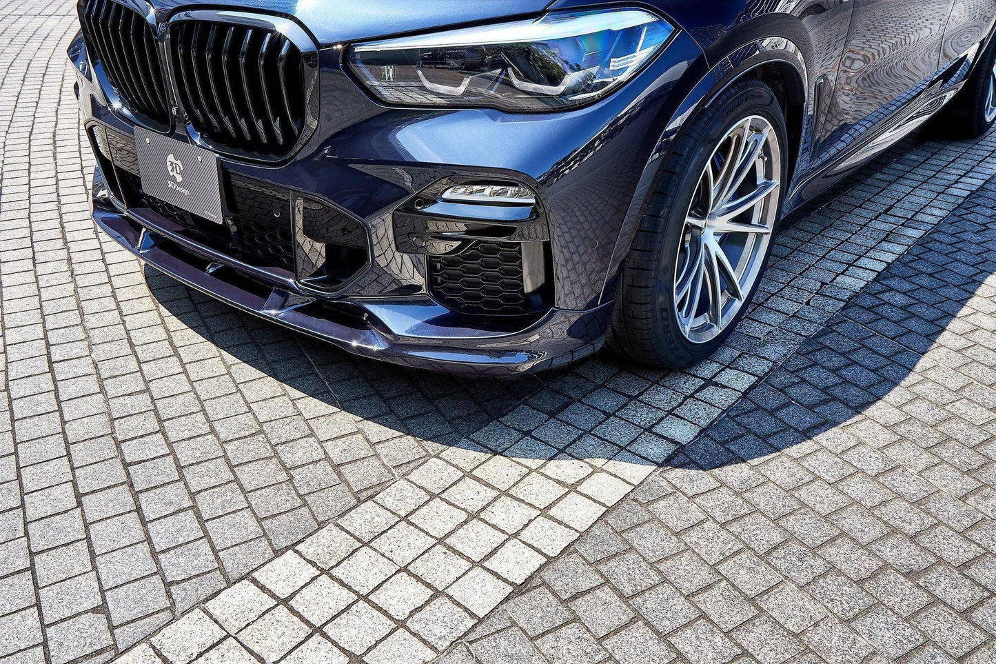 3D Design Urethane Front Splitter / Lip Spoiler for BMW X5 G05 M Sport (2019-on) – OEM+ Chin Spoiler Bumper Lip Aero Lower Valance Upgrade – Unpainted