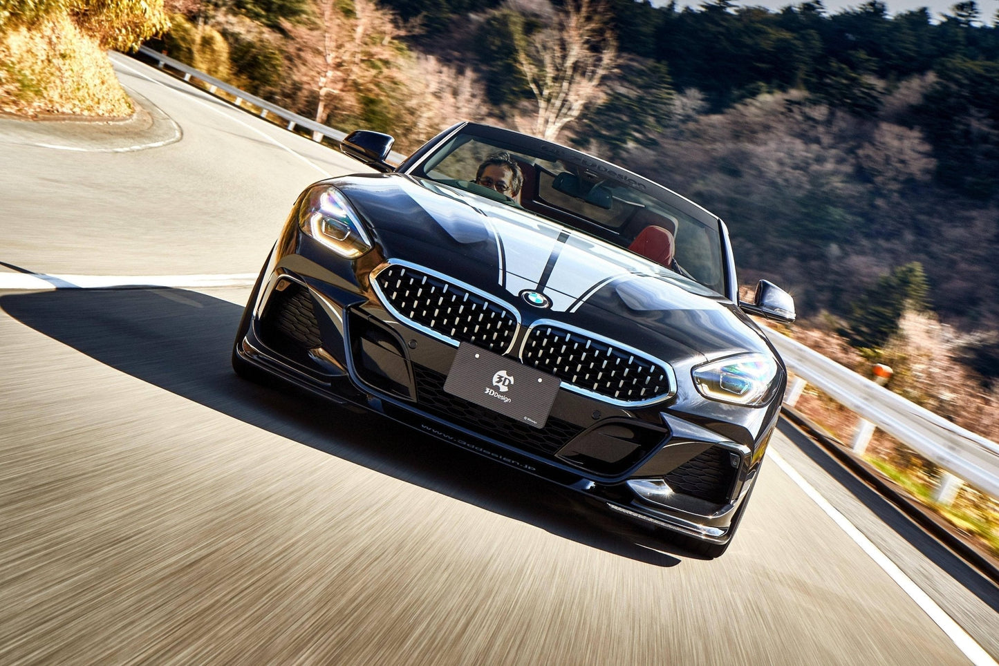 3DDesign Front Splitter/Lip Spoiler for BMW Z4 G29 M Sport 2019+ | Front Bumper Lip, Air Dam, Bumper Extension, Aero Lip, Splitter Lip, PU Polyurethane | OEM Style Body Kit Upgrade UK