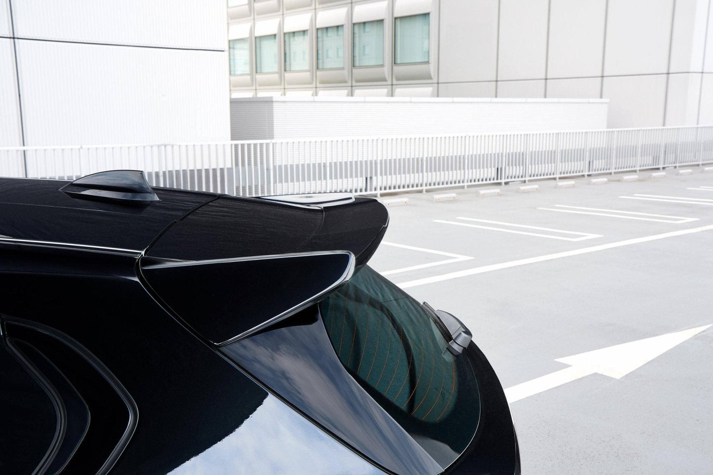 3DDesign Rear Roof Wing Spoiler Lip for BMW 1 Series (1er) & M135i Hatchback (2019+, F40 F70) – Tailgate Spoiler Extension, OEM+ Primed Paint-Ready