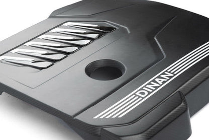Dinan Satin Matte Carbon Fibre (Fiber) Engine Cover for BMW B58D G-Series - Carbon Engine Bay Shroud/Top Panel 2x2 Twill OEM+ Upgrade