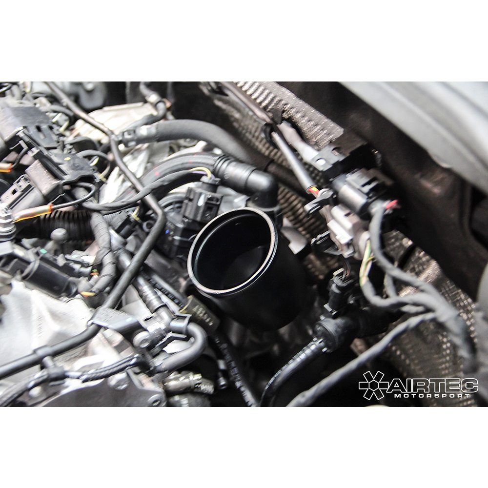 AIRTEC Motorsport EA888 Gen 3 MQB Turbo Inlet/Induction Elbow Pipe - High-Flow Pro-Series Black - Fits VW Golf GTI/R Mk7 Mk7.5, Audi S3/A3 8V, Seat Leon Cupra, Skoda Octavia vRS - Direct-Fit Intake Upgrade