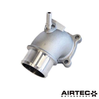 AIRTEC Motorsport Enlarged Cast Alloy High-Flow Throttle Body Elbow for Ford Fiesta Mk8 ST 1.5 EcoBoost, Fits Focus Mk4 1.5 ST-Line - CNC-Machined Direct Replacement Performance Intake Upgrade