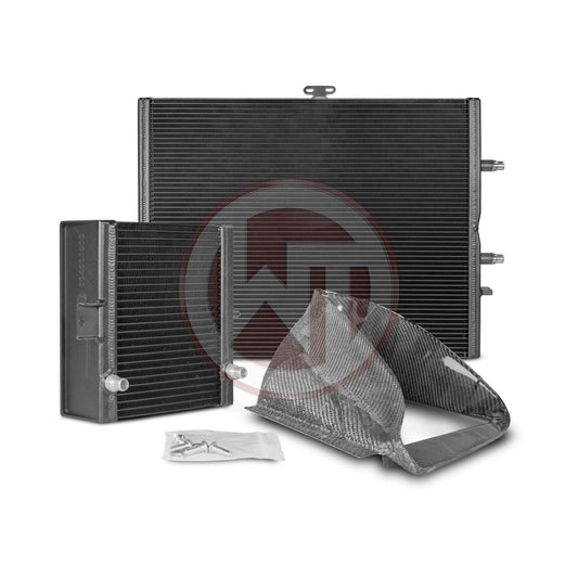 Wagner Tuning Competition BMW M3/M4 S55 F80 F82 F83 Low-Temp Charge Cooler Radiator Kit – Auxiliary Heat Exchanger & Water-to-Air Intercooler Radiators – F8X Bolt-On Direct-Fit Cooling Upgrade 400001003