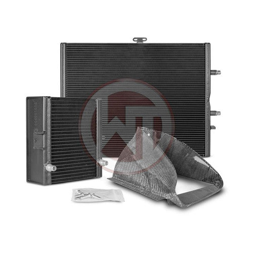 Wagner Tuning BMW M3/M4 F80 F82 F83 S55 Low Temp Radiator & Heat Exchanger Kit – Chargecooler/Intercooler Water Radiators F8x Performance Cooling Upgrade