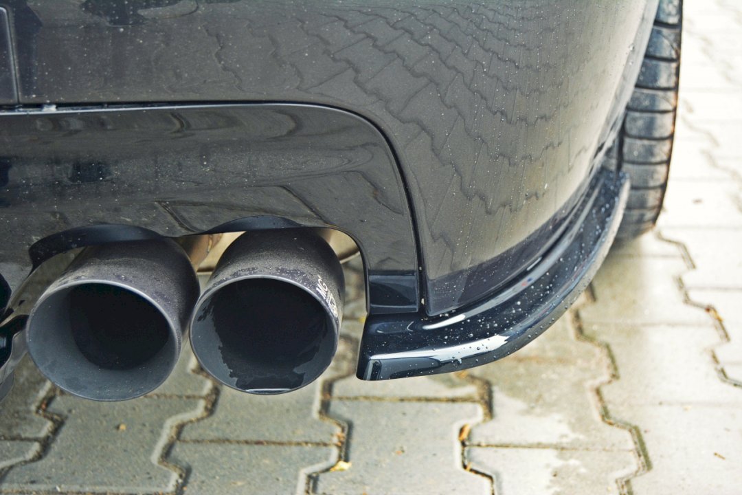 Maxton Design - REAR SIDE SPLITTERS BMW 5 F11 M-PACK (FITS TWO DOUBLE EXHAUST ENDS)