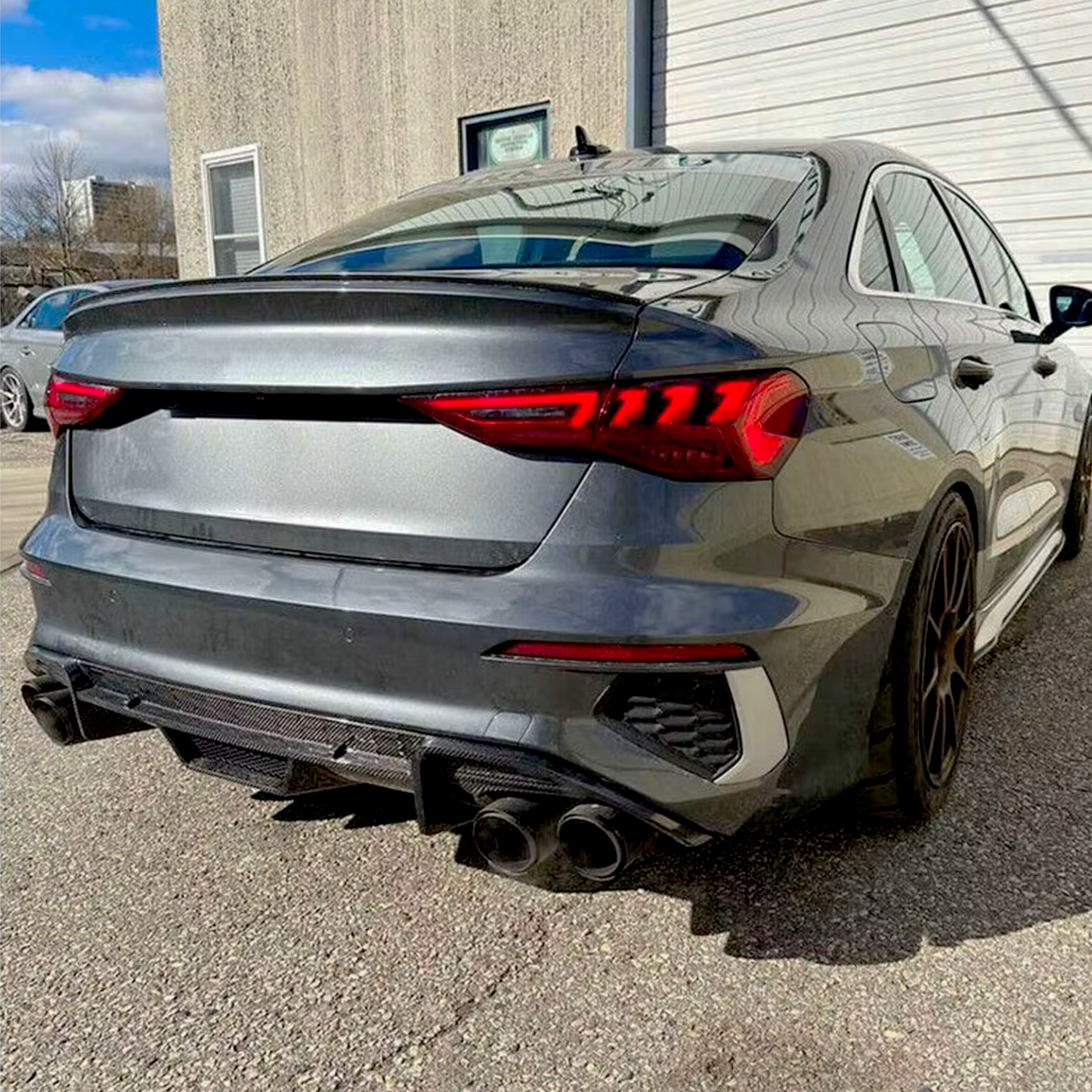 Audi S3 8Y 2021+ Carbon Fiber Rear Diffuser