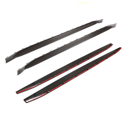 BMW M3 G80 Carbon Fibre Side Skirts & Side Skirt Extensions + Rocker Panel/Sill Covers – Pre-Preg Dry Carbon Side Blades Replacement Kit 2021-2025 Saloon/Sedan, OEM+ Aero | CT Design